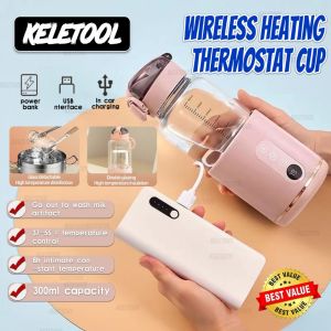 warmer bottle milk hegen bottle warmer Wireless portable bottle warmer Automatic Temperature Adjustment Constant Hot Water Bottle Thermal Kettle Outing Brewing 溫奶器