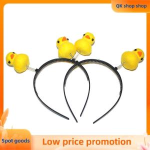 ✨QK shop✨ Cartoon Cute Little Yellow Duck Headband Headdress Makeup Thin Hair Hoop Wash Face Hairband For Women Girl Hair Accessories