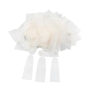 Pack Of 100 Transparent Frosted Latex Finger Covers For Nonslip And AntiStatic Applications In Electronic Repair Work