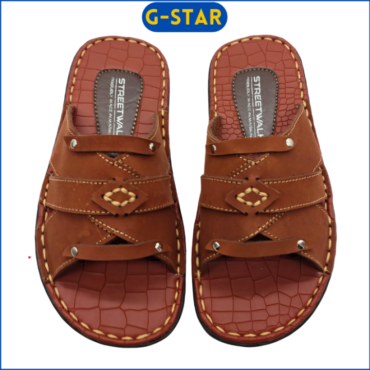 G-Star Footwear Hand Sewn Tahi Nubuck Leather Sandals for Men
