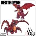 DESTROYAH - Action Figure Miniatur Pajangan Mainan Godzilla Kaiju Monster Monsterverse Destoroyah Ultraman. 