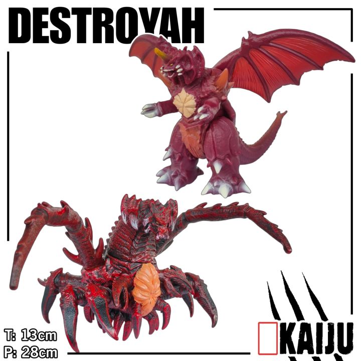 DESTROYAH - Action Figure Miniatur Pajangan Mainan Godzilla Kaiju Monster Monsterverse Destoroyah Ultraman