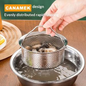 【CANAMEK】 Universal Stainless Steel Steamer Basket 304 Food-Grade Insert For Rice Cooker Instant Pot Dishwasher-Safe Multifunction