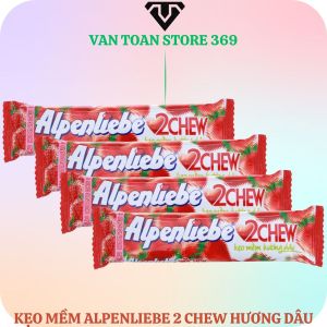 Kẹo mềm ALPENLIEBE 2Chew hương dâu thỏi 24.5g