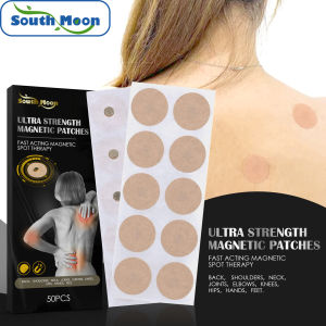 【Hot Sale】South Moon Magnetic Patches Pain Relief Patch Health Care Magnetic Patches Magnet Therapy Help Relieve Pains Ultra Strength Healing Acupoint Therapy Patches Acupuncture Point Stimulating Patch Insomnia Sticker  Relief Pain Relief Stress 50pcs