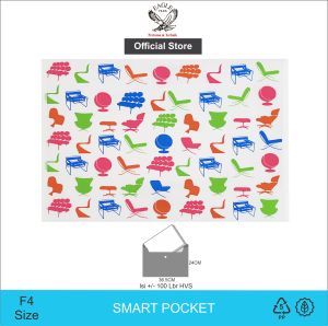 Map Plastik Kancing F4 TOMEX Smart Pocket Map Kancing Plastik Motif STYLE SPY