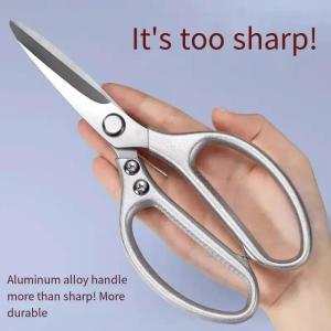 Kitchen Scissors Stainless Steel Strong Chicken Bone Scissors Multifunctional Fish Killing