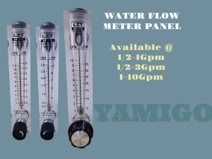 LZT Panel Liquid Flow Meter with Regulating Valve for Pipeline Flow Measurement 1/3/5/10GPM