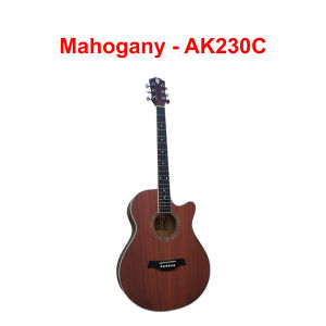 AK Guitar AK-220C 230C 40 Inch Acoustic Guitar Spruce Top / Mahogany Side & Back Cutaway + Accessories | Gitar Akustik Murah