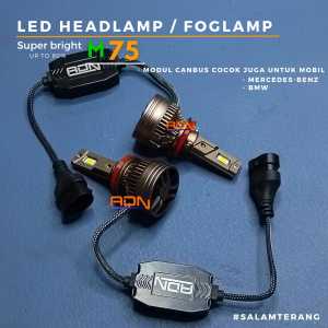 PREMIUM ADN CANBUS M75 LAMPU LED MOBIL MOTOR H1 H7 HB3 HB4 H4 H8 H9 H11 ADNIN
