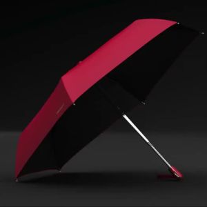 OLYCAT Flat Automatic Umbrella Rain Women Ultralight Travel Sun Umbrella Girls Anti UV Portable Folding Umbrellas 6 Ribs UPF50+ Travel Umbrella Girls