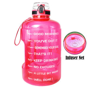 QuiFit Gallon Water Bottle 2.2L 73oz with Locking Flip-Flop Lid and Strainer Leakproof Outdoor Gym Tumbler BPA Free Large Capacity Bottles 2.5 Litre Water Bottle Two Liters Water Bottle - Lazada