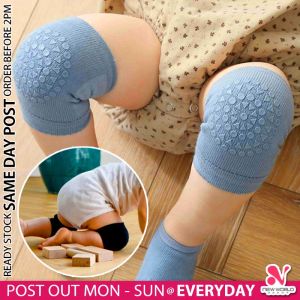《 𝗔𝗡𝗧𝗜 𝗦𝗟𝗜𝗣 》Crawling Baby Knee Pads Cotton Cap Protector Safety Leg Warmer Infant Toddler Pelindung Bayi Lutut 婴儿棉质护膝