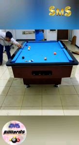 Meja Billiard Biliar Bilyar 8ft 8feet Batu Marmer Bonus Komplit