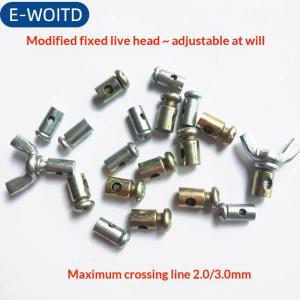 E-WOITD  10 cái E-Scooter xe đạp Kart ATV phụ kiện xe máy Ga Cáp Stopper kẹp phổ Choke dây điều chỉnh kim loại khóa