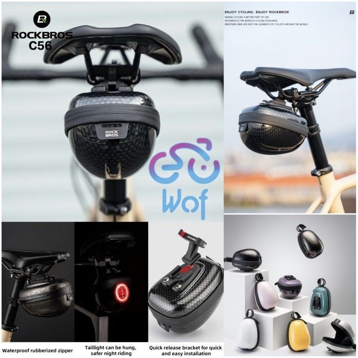 ROCKBROS C56 Tas Sadel Belakang Sepeda Reflektif Bike Bag