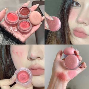 Multipurpose Round Jar Lip Cheek No Stain On Cups No Fading Velvet Matte Lipstick Beauty Care