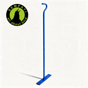 SEMPATI Gantungan Sangkar Burung Besi Baja Tempel Tembok Dinding Atap Heavy Duty Cantolan Hanger Kandang Burung Murai Kacer Lovebird Pleci Kenari Pot Tanaman Hias 42 cm