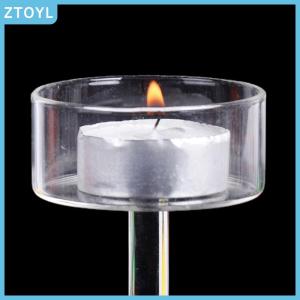 ZTOYL 1Pc Glass Candle Holders Set Tealight Candle Holder Home Decor Wedding Table Centerpieces Crystal Holder Dinner Table Setting