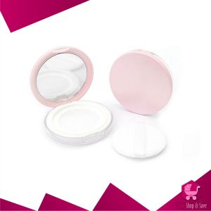 BabyShop-K183 Wadah Bedak Tabur dengan Cermin Loose Powder Case Free Sponge / Tempat Bedak Tabur