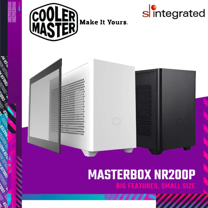 Cooler Master MASTERBOX NR200P Mini-ITX Case - Black/White