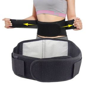 110cm Long Adjustable Tourmaline Self Heating Therapy Waist Belt Sore Spine Support Lumbar Brace Slimming Belly Waistband