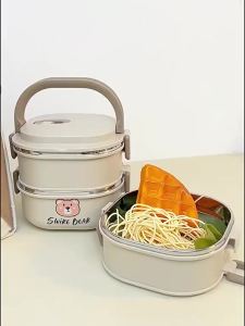 [OKLIFE. SG]Microwave Safe Stackable Lunch  Leak‑Proof Multi‑Layer Food Container Portable Bento  for Picnic Travel