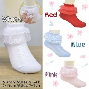 KAOS KAKI ANAK PEREMPUAN RENDA 2 LAYER IMPORT MURAH