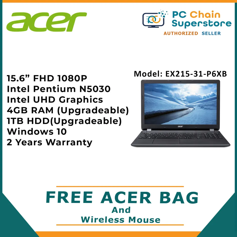 Acer Extensa EX215-31-P6XB Laptop Full HD Intel Pentium
