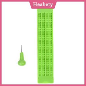 Heabety  Bảng viết nổi chữ Braille bằng nhựa cho học sinh tiện dụng có bút stylus để luyện tập
