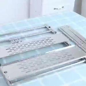 1Pcs Stainless steel Bathroom Shelf With Towel Rod With Hooks Punching/no-punching dual purpose