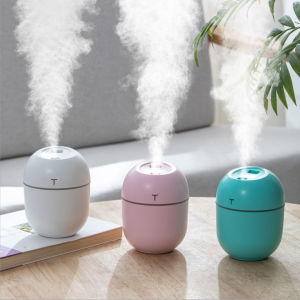 220ml Portable Air Humidifier LED Light USB Ultrasonic Purifier Aroma Oil Essential Diffuser
