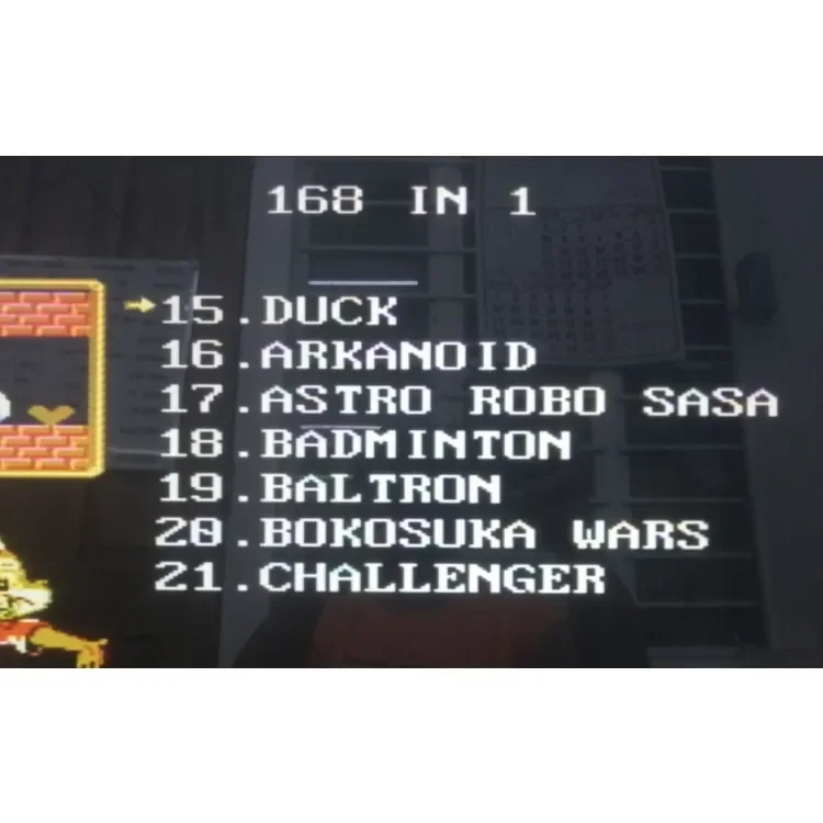 Retro fc 168 in 1 best sale game list