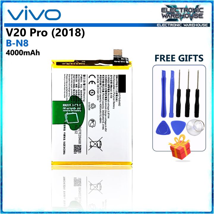 Battery for Vivo V20 Pro Model B-N8 2018 4000mAh Capacity New