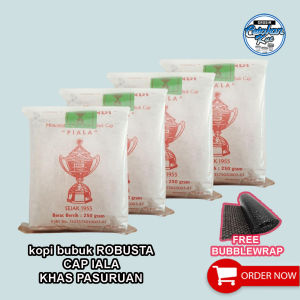 HARGA PROMO KOPI BUBUK MURNI ROBUSTA - ARABICA KASPANDI CAP PIALA (BUNGKUS KERTAS)