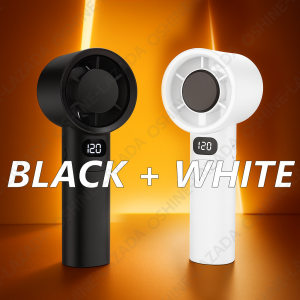 O.SHINE M11 Portable Infinite Turbo Variable Speed Handheld/Desktop Fan Rechargeable LED Digital Display Fan Mobile Protection Usb