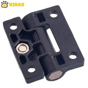 【N2HAO】 PA Electric Cabinet Box Hinges Black Damping Hinges Industrial Equipment Metal Cabinet Door Hinges