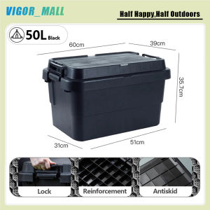 HEAVY DUTY Storage Box with cover 70L
