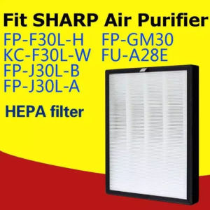 LIFESUPPLYCN Replacement for SHARP FZ-F30HFE FP-F30 FP-GM30 KC-F30 FP-J30-A/B FP-J30L-H FPJ30LA air purifier filter FZF30HFE FPF30LH FPJ30LB FPJ30LA FPJ30LP FP-J30E FP-J30L HEPA Carbon Antibacterial Filter