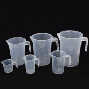 Clear Plastic Measuring Cup pitcher with lid for  Liquid Measure Jug Cup Container