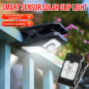Smart Sensor Solar Clip Light Outdoor Waterproof Solar Lamp Motion Sensing Light Automatic Lighting Garden Lamp Courtyard Lamp