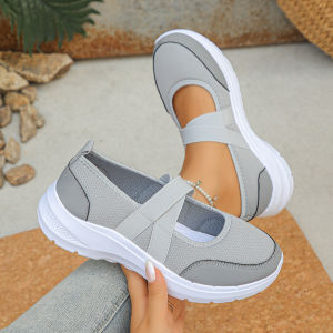 [Free Shipping] Plus-Size WomenS Casual Shoes 2026 Summer Collection Breathable Shallow-Toe Design With Velcro Straps Platform Sole And Thick-Soled Athletic Sandals