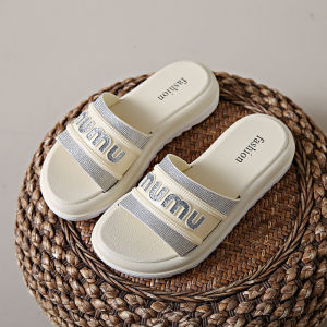 Free Shipping WomenS Summer New Style Slippers Unique Design Thick-Soled With Sequins Versatile For Indoor And Home Use And Featuring A Non-Slip Sole