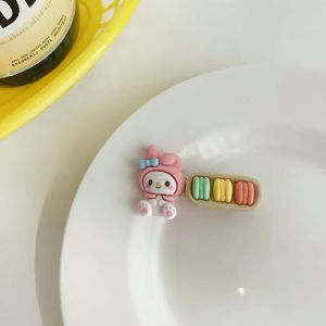 Kawaii Hello Kitty Cartoon Hairpin Sweet Student Sanrio Melody Snack Platter Duck Mouth Clip Girl Heart Ornaments gift