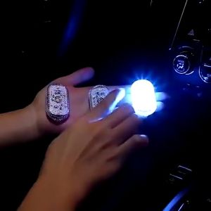Seven-color Car LED Touchscreen Lights Mini Car LED Touchscreen Lights Car Ambient Lights Magnetic Touchscreen Lights