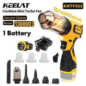 KEELAT KMTF05S Cordless Car Vacuum Cleaner Turbo Fan Blower Rechargeable Vacuum Cleaner Cordless Wireless Vacuum