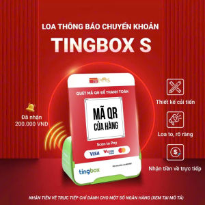 TingBox -Loa thông minh dành cho mọi cửa hàng- đọc kết quả giao dịch thanh toán quét mã QR Code của khách hàng