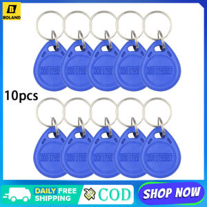 Boland 10pcs RFID 125khz 13.56MHz Card S50 IC EM4100 ID Keyfob Tag Read-Only Cannot Written Lable For Access Control Smart Lock Attendance Machine
