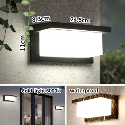 【Puchong shipment】CANMEIJIA Outdoor Waterproof LED Wall Light Waterproof Wall Light Effect Lamp Waterproof LED Wall Light Stair Light Sleeping Light