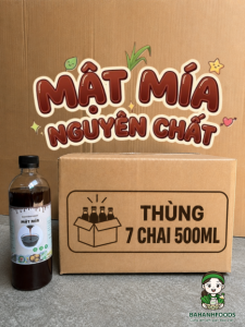 [Thùng 7 Chai] Mật Mía Nguyên Chất 500ml - Thùng 7 Chai | Đặc Sản Hà Tĩnh | BaHanhFoods